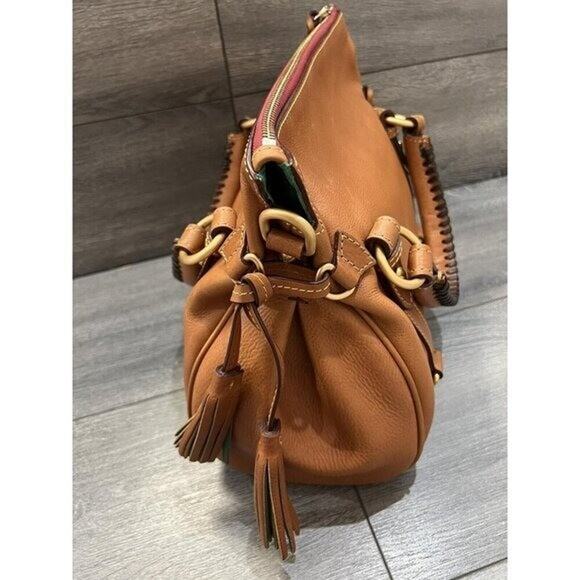 Dooney & Bourke Florentine Leather Small Satchel Natural B000551 - Picture 6 of 12